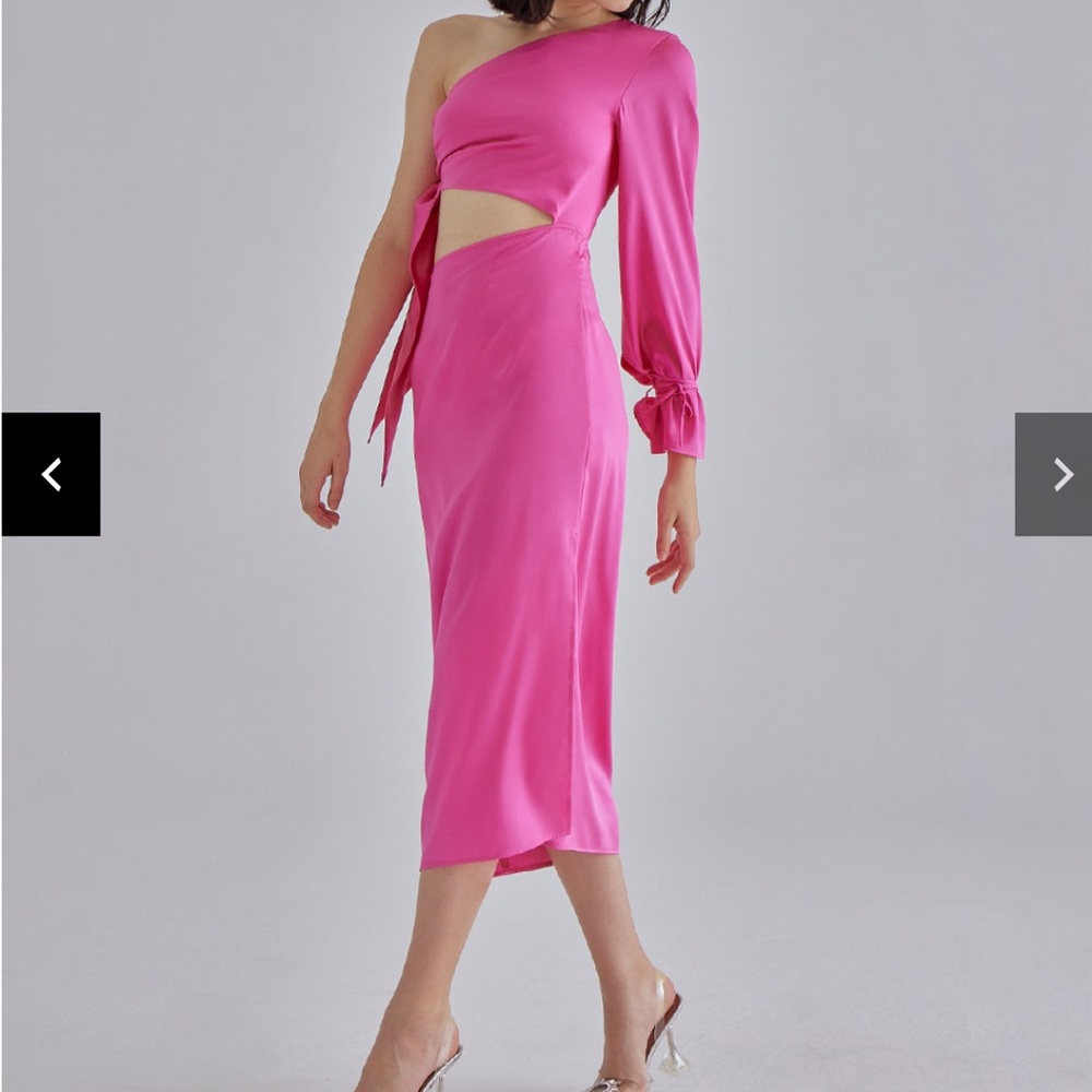 Silk Maison Pink Palace Silk Dress size small